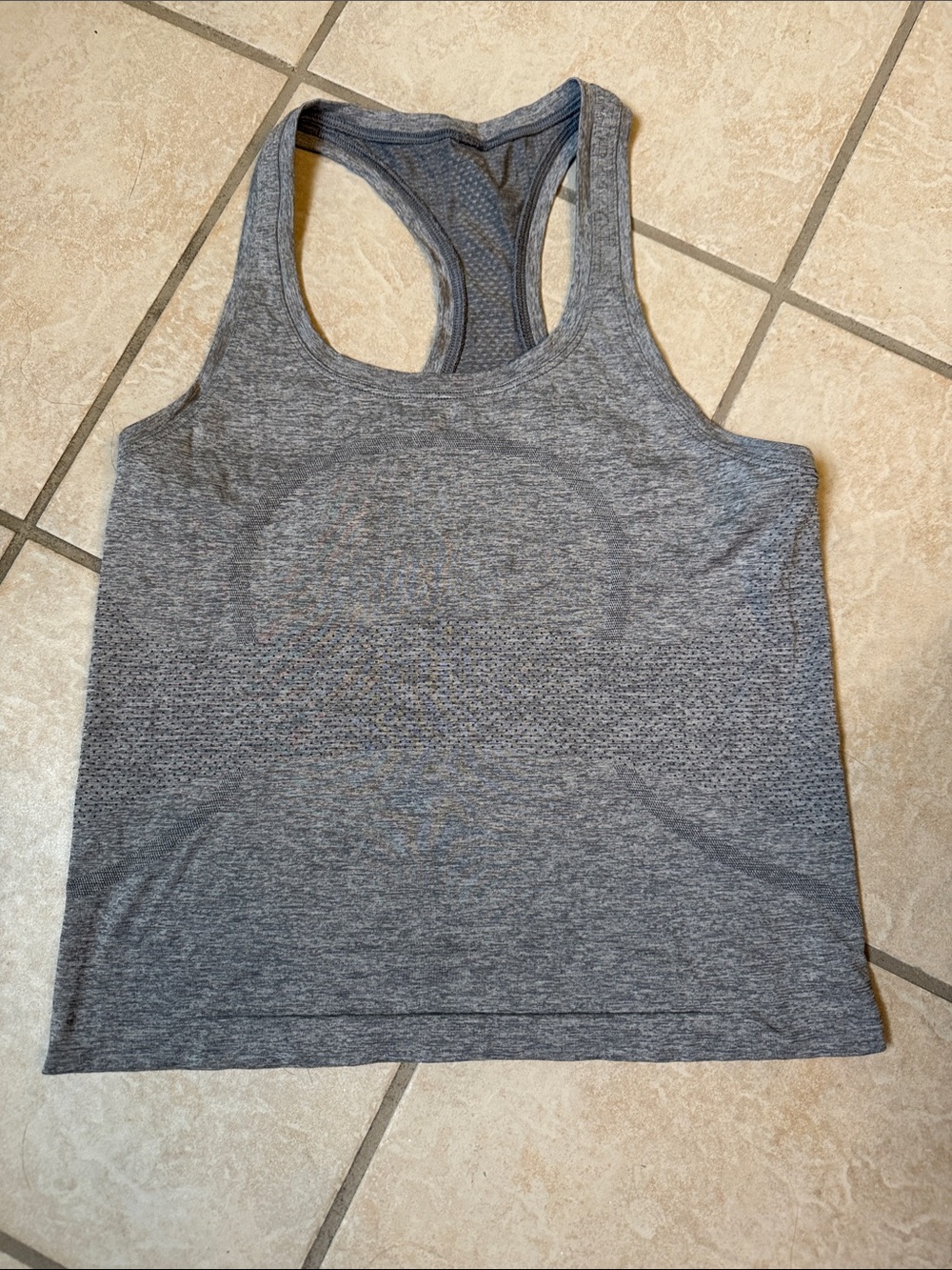 lululemon athletica Heathered Gray Racerback Tank